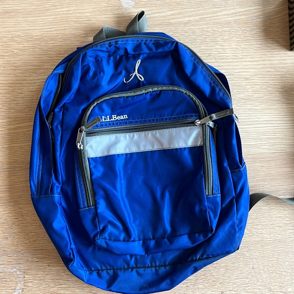 Royal Blue LL Bean Original Backpack Monogrammed